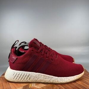 Adidas NMD R1 Burgundy Maroon Gum Mens Sneakers CQ2404 Size 8.5